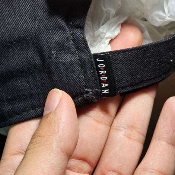 Air Jordan 1 2 3 4 11 Retro Bred Chicago Dad Hat Cap Black Red Cotton Cap New - Picture 7 of 8